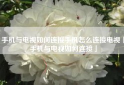 手机与电视如何连接手机怎么连接电视「手机与电视如何连接」