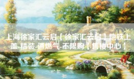 上海徐家汇云启【徐家汇云启】地铁上盖-精装-通燃气-不限购【售楼中心】