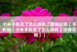 小米手机丢了怎么锁机【详细说明】手机锁「小米手机丢了怎么锁机【详细说明】」