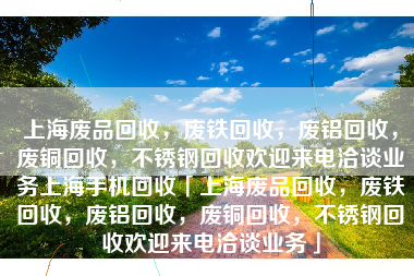 上海废品回收，废铁回收，废铝回收，废铜回收，不锈钢回收欢迎来电洽谈业务上海手机回收「上海废品回收，废铁回收，废铝回收，废铜回收，不锈钢回收欢迎来电洽谈业务」