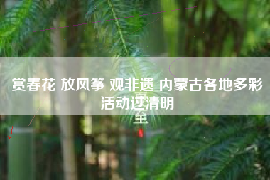赏春花 放风筝 观非遗 内蒙古各地多彩活动过清明
