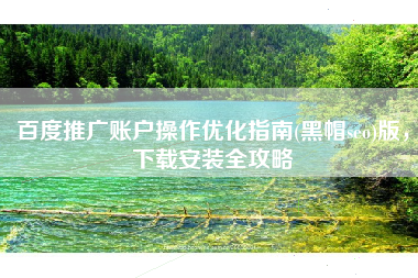 百度推广账户操作优化指南(黑帽seo)版，下载安装全攻略